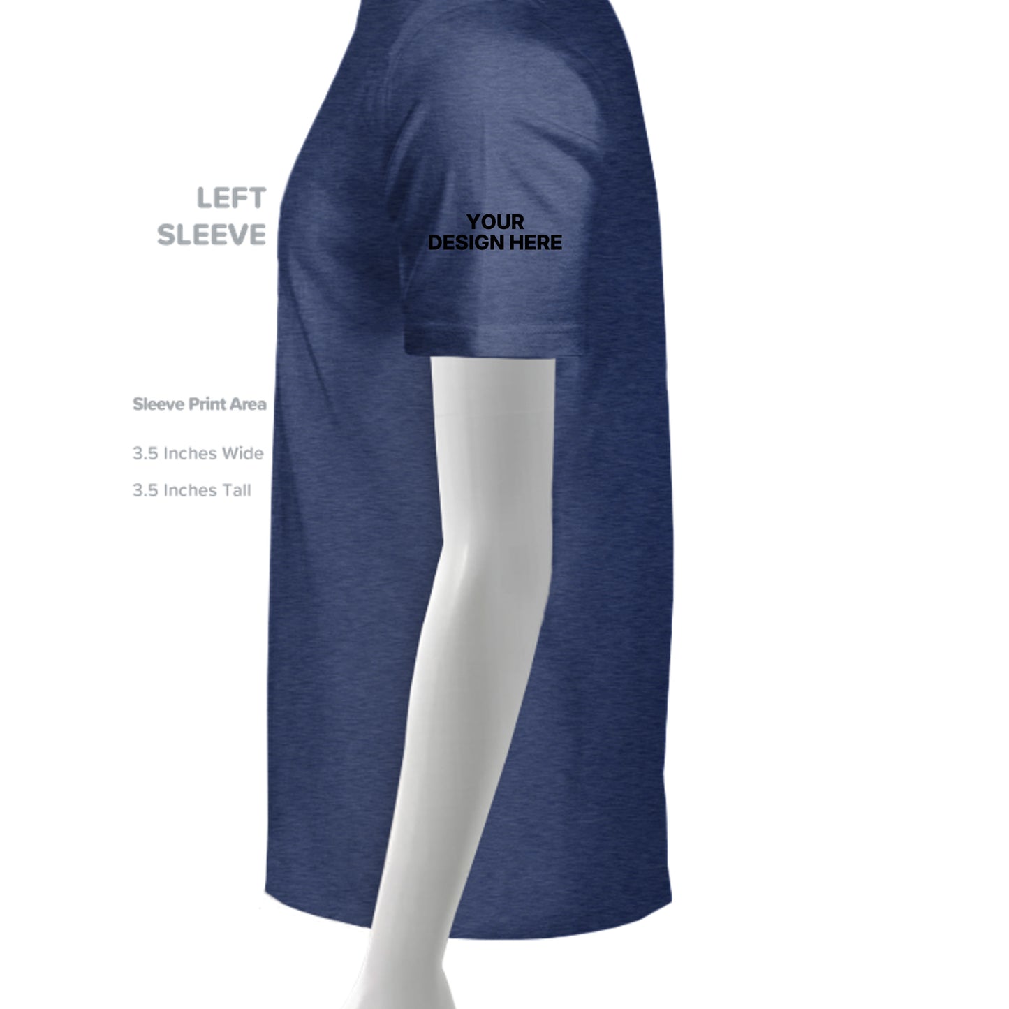 HEATHER NAVY - 5170 - SLEEVE_LEFT